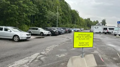 Parkeringsplassen på Jernbanebrygga avvikles