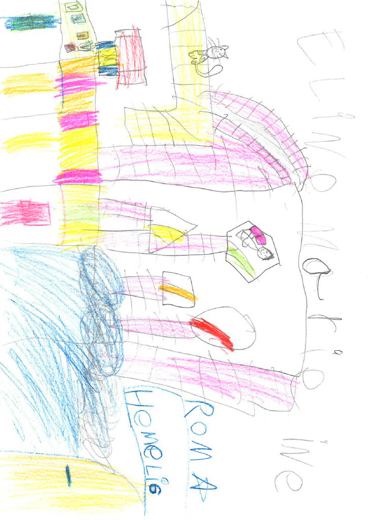 tegning av hvordan drømmeklasserommet kan være