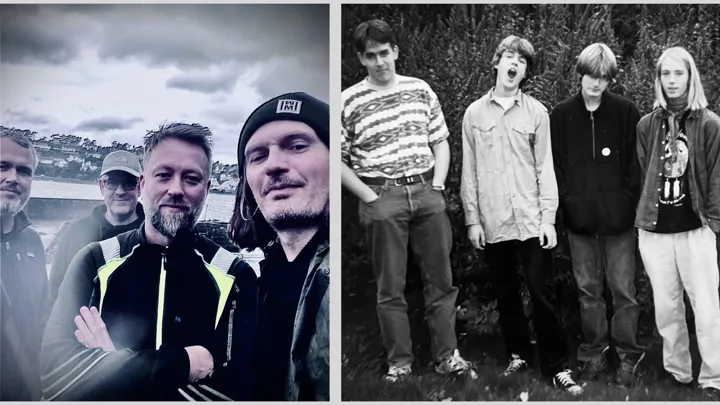 The Fishparty i 2025 (til venstre!) og tidlig 90-tallet.