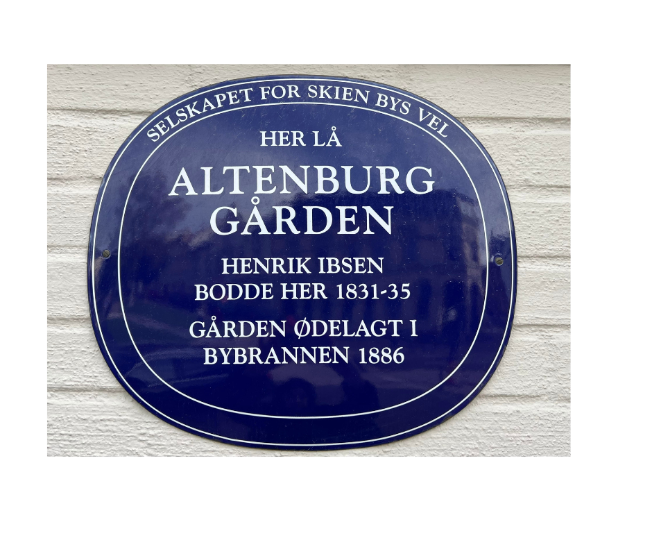 Blått skilt Altenburggården