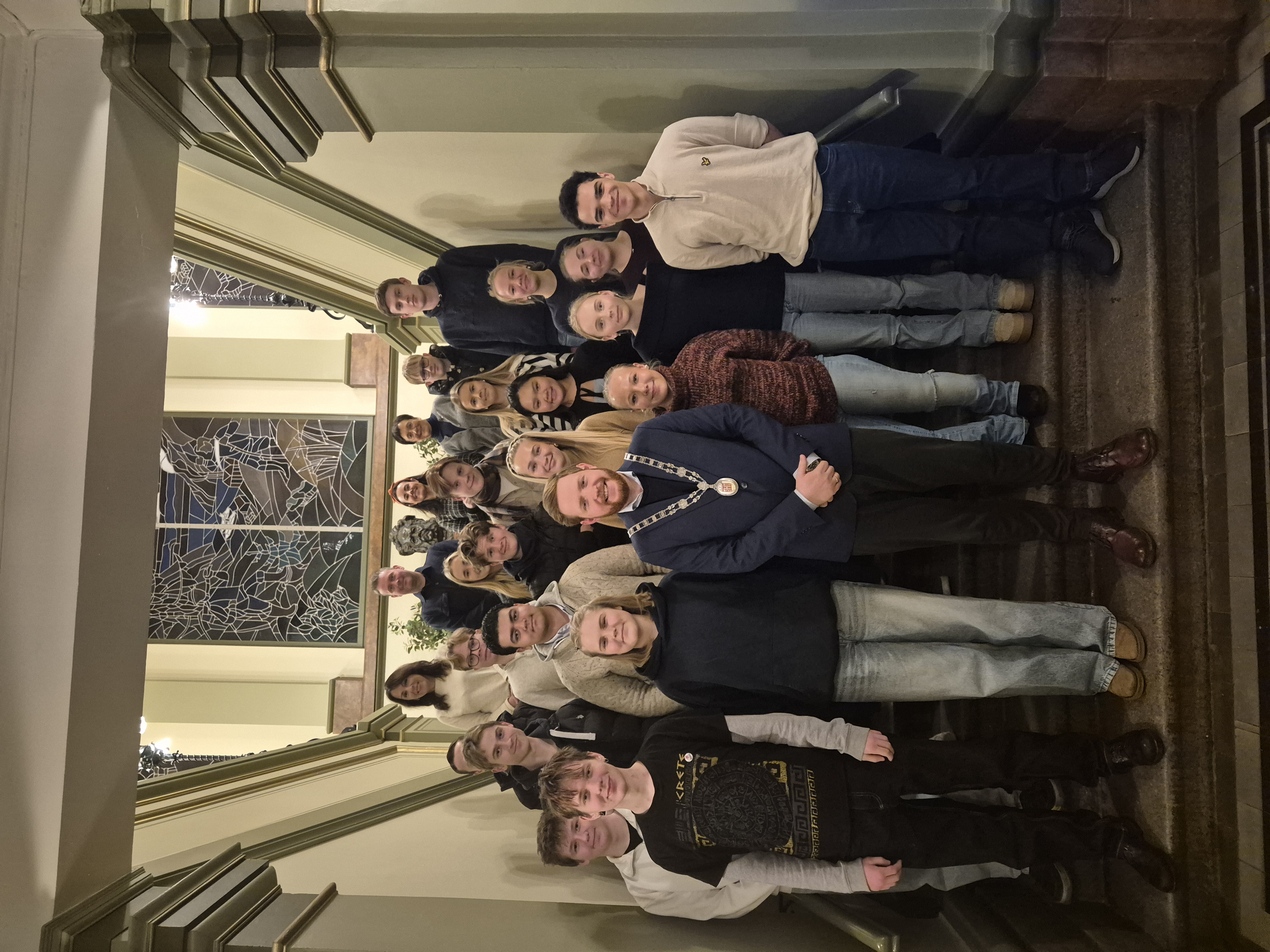 Ungdomsrådet på plass i rådhuset