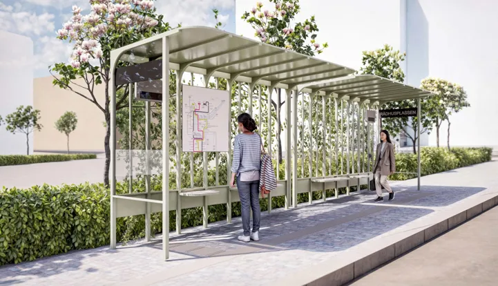 Illustrasjon som viser hvordan det nye lehuset blir.