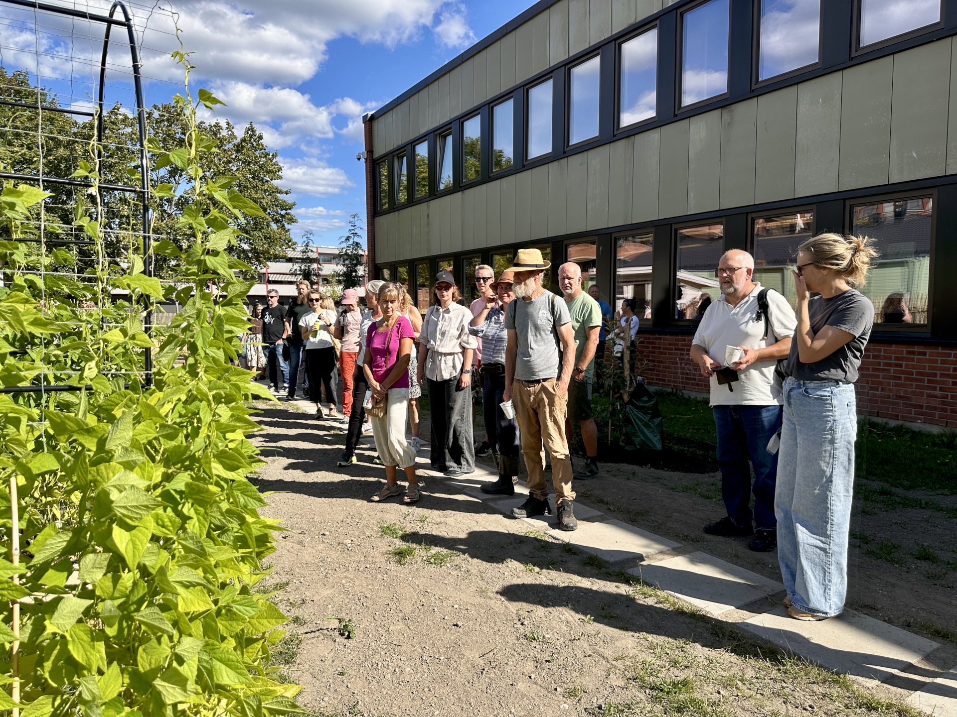 Folkemengde i en skolehage
